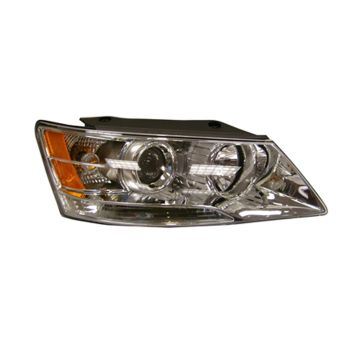 Headlight Assembly Composite Right CAPA for Hyundai Sonata 2009-2010