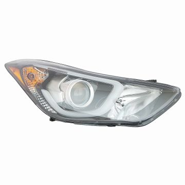 Headlight Assembly Composite Right w/LED Position Lamp Korea Built for Hyundai Elantra Elantra Coupe