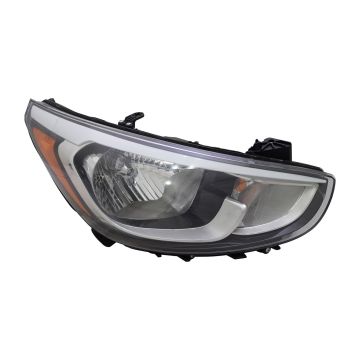 Headlight Assembly Composite Right CAPA for Hyundai Accent 2015-2017