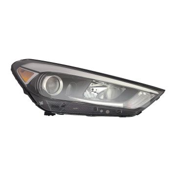 Headlight Assembly Composite Right Halogen w/LED Position Lamp CAPA for Hyundai Tucson 2016-2018