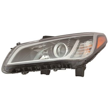 Headlight Assembly Composite Right w/DRL Canada Type CAPA for Hyundai Sonata Eco SE 2015-2017