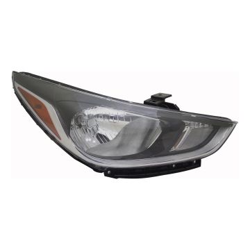 Headlight Assembly Composite Right Halogen Standard Type CAPA for Hyundai Accent Hatchback Sedan 2018-2022