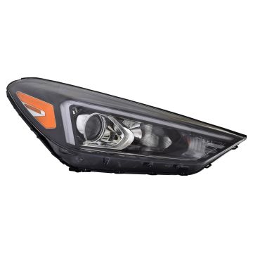 Headlight Assembly Composite Right Halogen w/LED Position Lamp CAPA for Hyundai Tucson 2019-2021