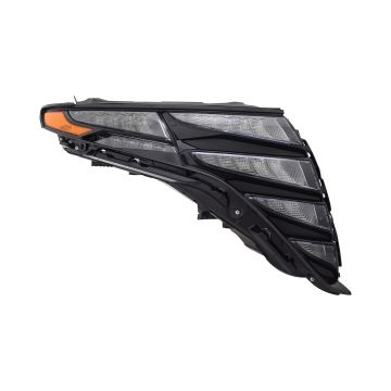 Daytime Running Light Right Black Trim USA Built CAPA for Hyundai Tucson SE SEL 2022-2024