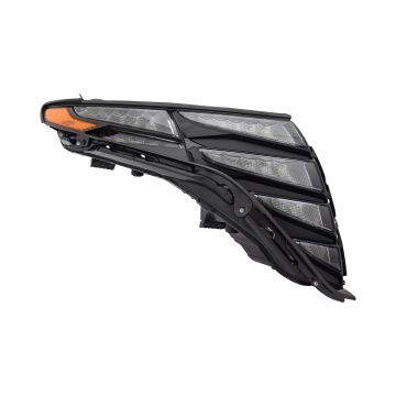 Daytime Running Light Right Black Trim Korea Built CAPA for Hyundai Tucson 2022-2024