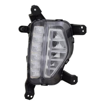 Fog Light Assembly Right LED w/DRL CAPA for Hyundai Santa Fe Santa Fe XL