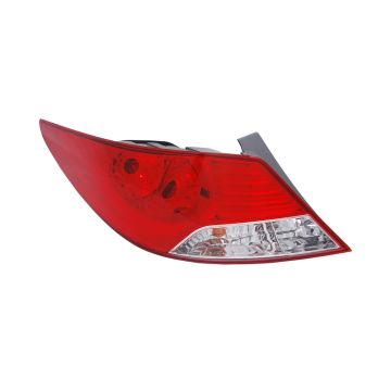 Tail Light Assembly Left CAPA for Hyundai Accent Sedan 2012-2014