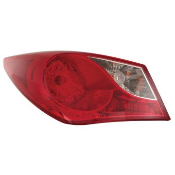Tail Light Assembly Left Outer Bulb Type CAPA for Hyundai Sonata Limited 2.0T 2.0T Limited GL SE GLS 2011-2014