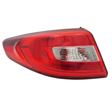 Tail Light Assembly Left Outer Bulb Type for Hyundai Sonata 2015-2017