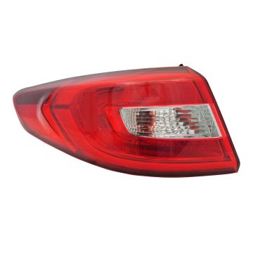 Tail Light Assembly Left Outer Bulb Type CAPA for Hyundai Sonata 2015-2017