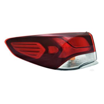 Tail Light Assembly Left Outer Bulb Type CAPA for Hyundai Sonata 2018-2019