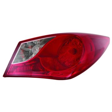 Tail Light Assembly Right Outer Bulb Type CAPA for Hyundai Sonata Limited 2.0T 2.0T Limited GL SE GLS 2011-2014