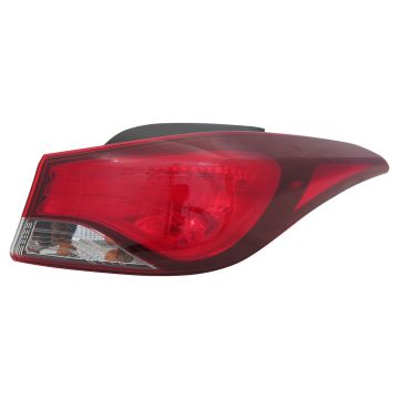 Tail Light Assembly Right Outer Bulb Type USA Built CAPA for Hyundai Elantra 2014-2016
