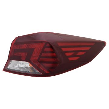 Tail Light Assembly Right Outer Bulb Type Korea Built CAPA for Hyundai Elantra 2019-2020