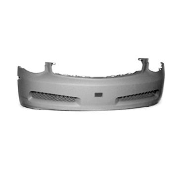 Bumper Cover Front Primed CAPA for INFINITI G35 Coupe 2003-2007