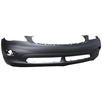 Bumper Cover Front w/o Park Distance Sensors w/o Around View Monitor w/o 360 Monitor Primed CAPA for INFINITI EX35 EX37 QX50