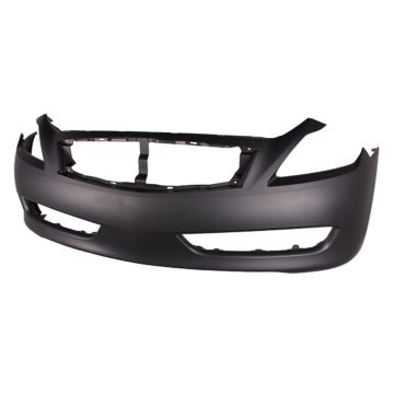 Bumper Cover Front w/o Sport Pkg Primed CAPA for INFINITI G37 Coupe 2008-2010