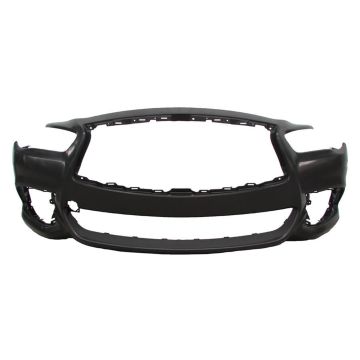 Bumper Cover Front w/o Object Sensors Primed CAPA for INFINITI QX60 2016-2020