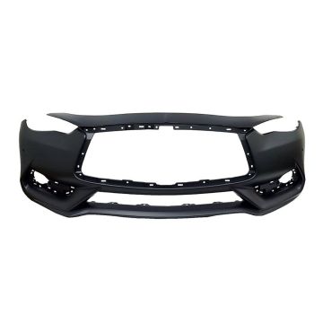 Bumper Cover Front w/Object Sensors Primed for INFINITI Q60 2017-2022