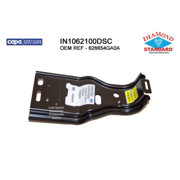 Bumper Support Front Left Bracket CAPA for INFINITI Q50 2014-2023