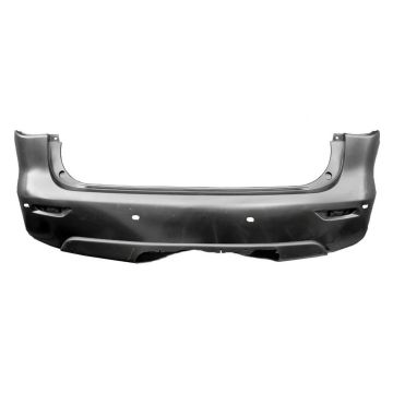 Bumper Cover Rear w/Premium Pkg w/Driver Assist Pkg w/Towing Pkg w/Object Sensors w/Towing Hitch Primed for INFINITI JX35 QX60