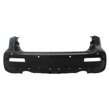 Bumper Cover Rear w/Park Distance Sensors w/o Around View Monitor 4 Sensor Holes Primed CAPA for INFINITI QX50 2016-2017