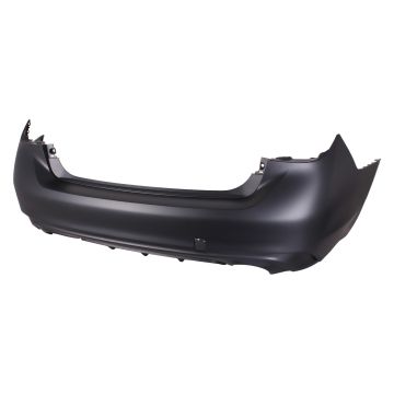 Bumper Cover Rear w/o Object Sensors Primed CAPA for INFINITI Q50 2018-2023