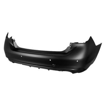 Bumper Cover Rear w/Object Sensors Primed CAPA for INFINITI Q50 2018-2023
