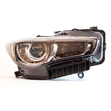 Headlight Assembly Composite Right w/o Adaptive Headlamps CAPA for INFINITI Q50 2014-2017