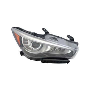 Headlight Assembly Composite Right w/o Adaptive Headlamps for INFINITI Q50 2014-2017