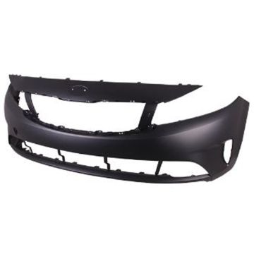 Bumper Cover Front w/o Park Assist Primed for Kia Forte Sedan 2017-2018