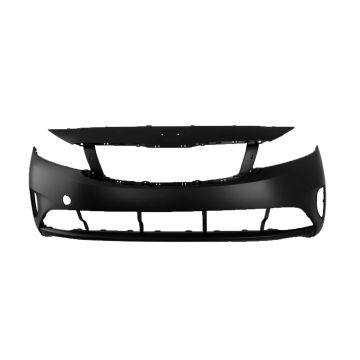Bumper Cover Front w/o Park Assist Primed CAPA for Kia Forte Sedan 2017-2018