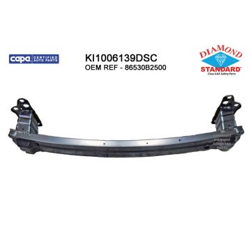 Bumper Cover Reinforcement Front w/o Adaptive Cruise Control CAPA for Kia Soul 2014-2019