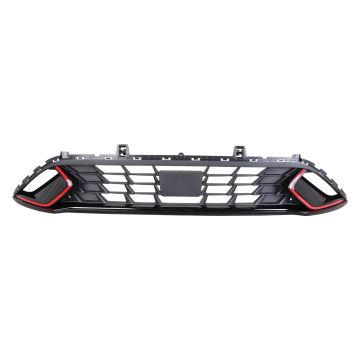 Bumper Cover Grille Front w/Intelligent Cruise Control CAPA for Kia Forte GT Limited GT GT Line GT-Line 2022-2024