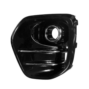 Bumper Insert Front Left Halogen Lamps Fog Lamp Bezel w/Fog Lamps Gloss Black for Kia Sportage 2017-2019
