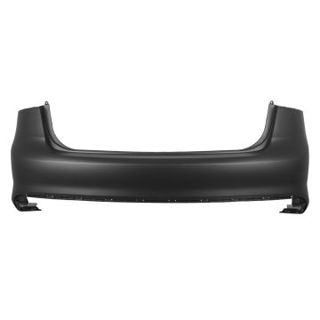 Bumper Cover Rear w/o Park Assist Primed CAPA for Kia Forte 2017-2018