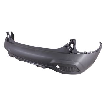 Bumper Cover Rear w/o Chrome Center Moulding Textured CAPA for Kia Seltos LX 2021-2023