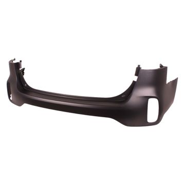 Bumper Cover Rear Upper w/o Parking Assist Primed CAPA for Kia Sorento 2014-2015
