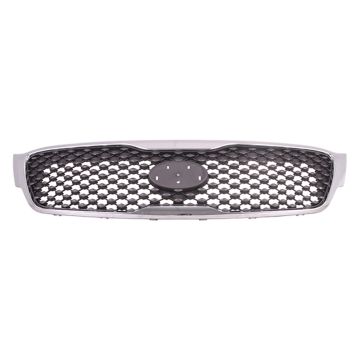 Grille Assembly Matte Black/Chrome for Kia Sorento L LX 2016-2018