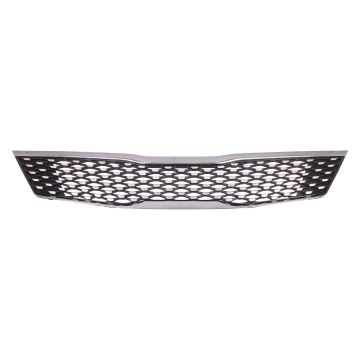 Grille Assembly Standard Type w/o Intelligent Cruise w/o Around View Monitor Dark Metallic CAPA for Kia Optima 2016-2018
