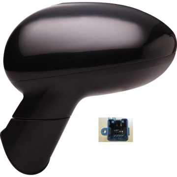 Door Mirror Assembly Left Power Heated w/o Turn Signal Lamp for Kia Rio Sedan Hatchback 2012-2014