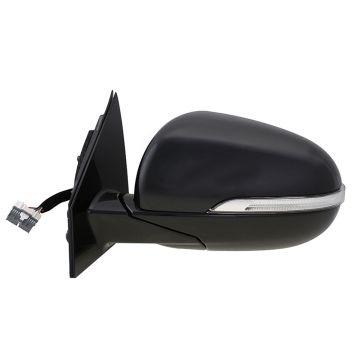 Door Mirror Assembly Left w/o Around View Monitor Manual-Folding w/o Blind Spot Detection for Kia Sorento 2016-2020