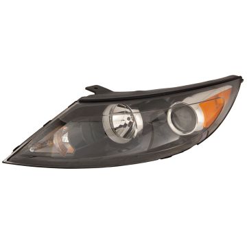 Headlight Assembly Composite Left Halogen CAPA for Kia Sportage LX EX Base 2011-2012