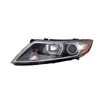 Headlight Assembly Composite Left Halogen CAPA for Kia Optima Hybrid Hybrid Premium Hybrid EX Hybrid LX 2011-2013