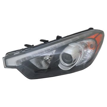 Headlight Assembly Composite Left To 10-17-14 Halogen w/LED Position Lamp CAPA for Kia Forte Forte Koup Forte5