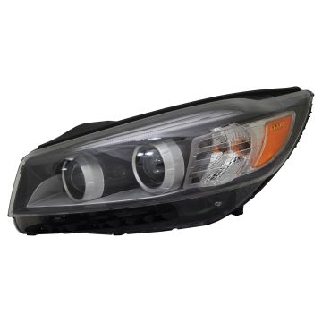 Headlight Assembly Composite Left Halogen w/o LED Accent Light CAPA for Kia Sorento 2016-2018