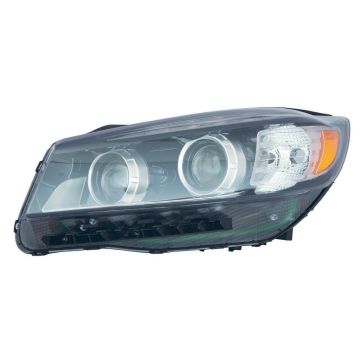 Headlight Assembly Composite Left Halogen w/LED Accent Light CAPA for Kia Sorento 2016-2018