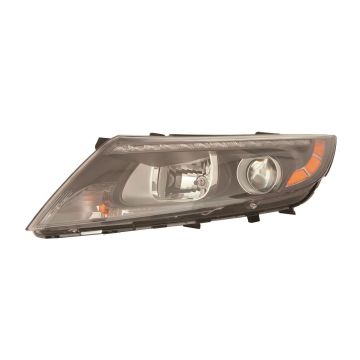 Headlight Assembly Composite Left Halogen w/LED Position Lamp CAPA for Kia Optima Hybrid EX Hybrid LX Hybrid EX Premium Hybrid 2014-2016