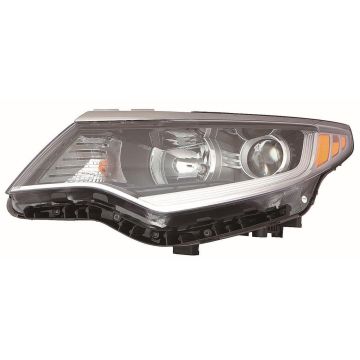 Headlight Assembly Composite Left Halogen w/o Daytime Running Light CAPA for Kia Optima 2016-2018