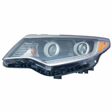 Headlight Assembly Composite Left Halogen w/Daytime Running Light CAPA for Kia Optima 2016-2017